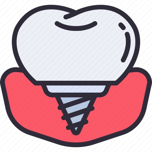 Dental, implan, implanted, healthcare, tooth icon - Download on Iconfinder