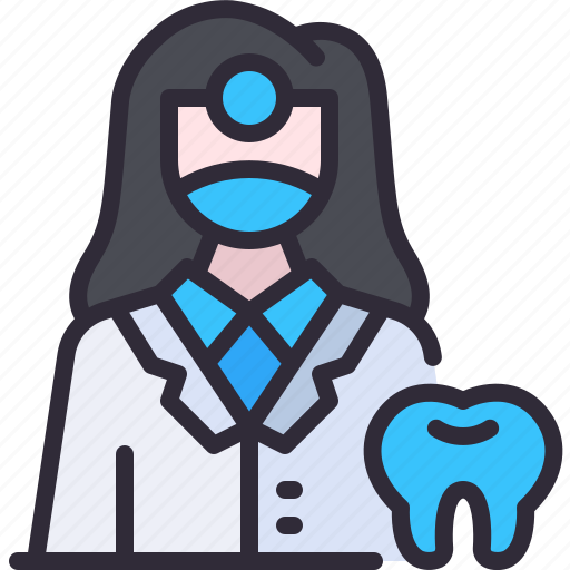 Dentist, girl, doctor, profession, avatar icon - Download on Iconfinder