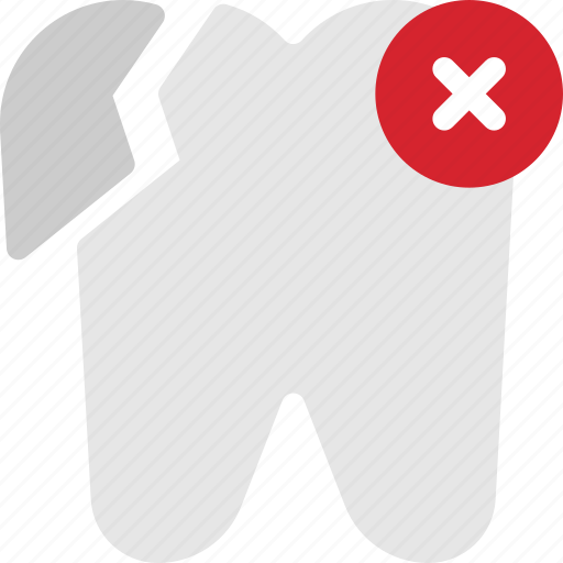 Painful, dentist, broken, chipped, damaged, toothache, enamel icon - Download on Iconfinder