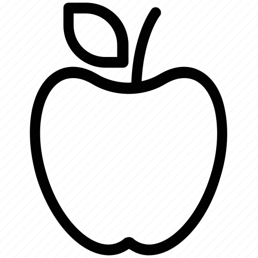 Apple, apple with leaf, fresh apple, fruit, healthy, nutrient icon - Download on Iconfinder