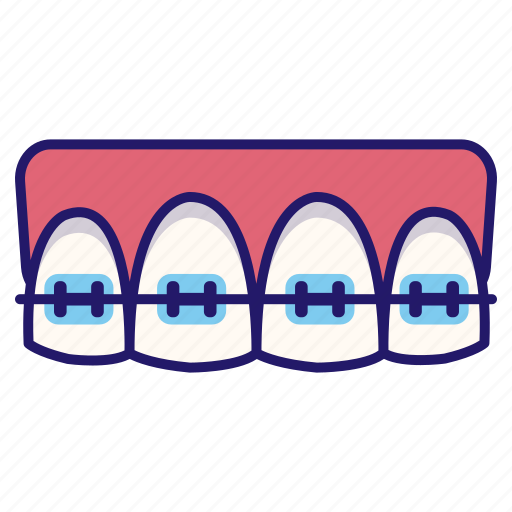 Dental, dental braces, dentistry, medical, mouth, orthodontic, tooth icon - Download on Iconfinder