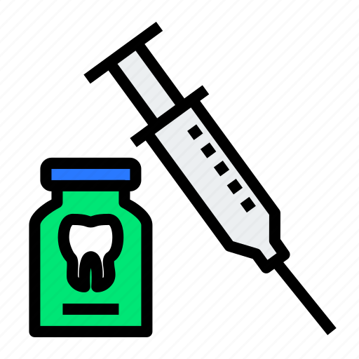 Dental, dentist, injection, medicine, serum, syringe icon - Download on Iconfinder