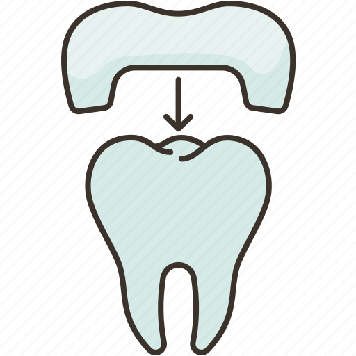 Crown, dental, prosthesis, restoration, treatment icon - Download on Iconfinder