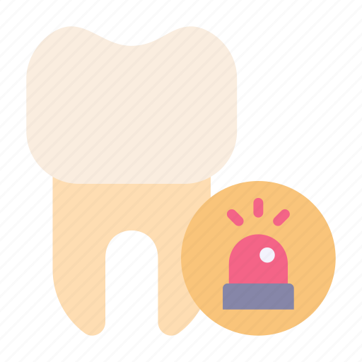 Alarm, warning, tooth, dentist icon - Download on Iconfinder