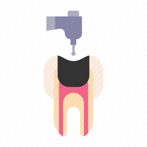 Holed, handpeace, tooth, dentist icon - Download on Iconfinder
