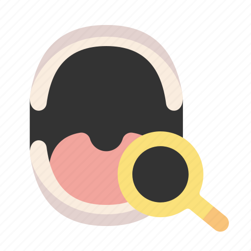 Search, mangifying, glass, mouth, tooth icon - Download on Iconfinder