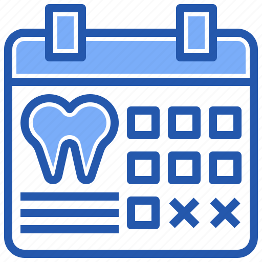 Calendar, dental, tooth, care, treatment, protect icon - Download on Iconfinder