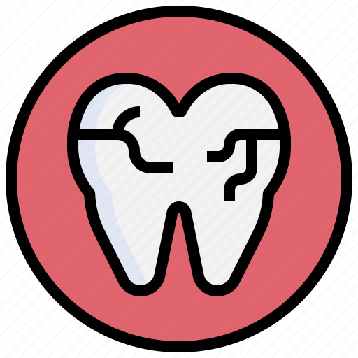 Crack, dental, tooth, care, treatment, protect icon - Download on Iconfinder
