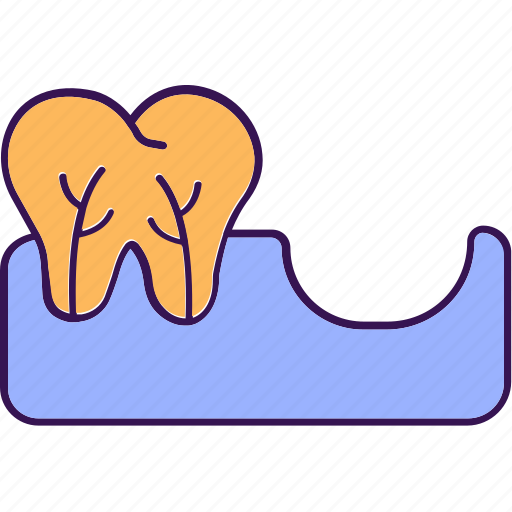 Teeth, tooth, root canal, endodontic therapy, weak tooth icon - Download on Iconfinder