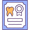 teeth, tooth, certificate, dental, award