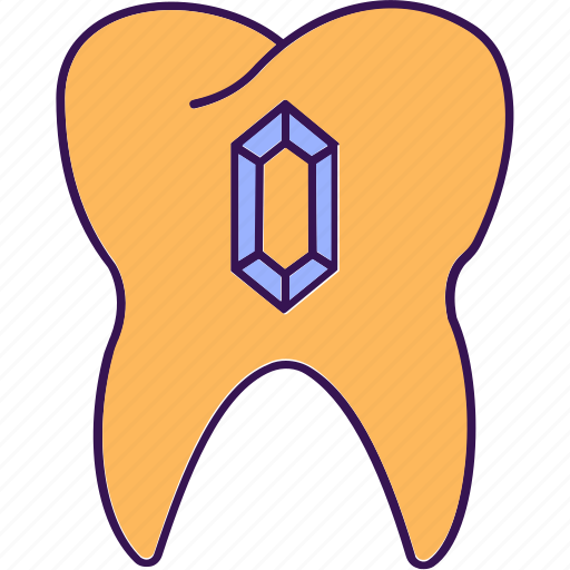 Tooth gem, tooth fixing, precious, stone, diamond icon - Download on Iconfinder