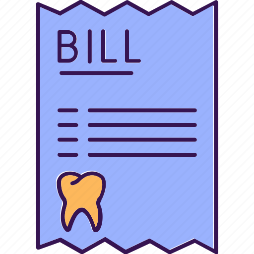 Dental bill, dental, dentist, clinic, fee icon - Download on Iconfinder
