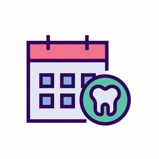 Appointment, calendar, clinic, date, dental, dentist icon - Download on Iconfinder