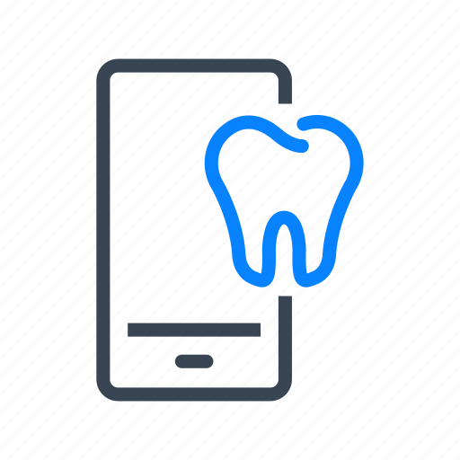 Dentist, dental, online, mobile, phone, app icon - Download on Iconfinder