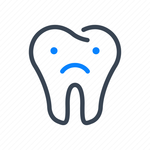 Tooth, teeth, sad, pain icon - Download on Iconfinder