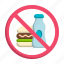 burger, drink, fastfood, prohibition, beverage, bottle 