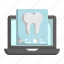 online, dental, teeth, tooth, account, laptop, report 