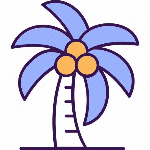 Peach tree, beech tree, coconut tree, forest tree, fruit tree icon - Download on Iconfinder