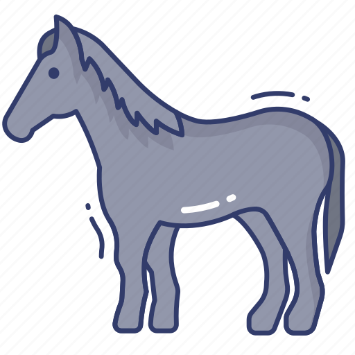 Black, horse, head, wild, life, mammal icon - Download on Iconfinder