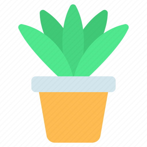 Flowerpot, decorative plant, potted plant, aloe vera, indoor plant icon - Download on Iconfinder