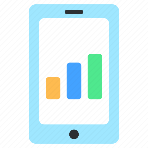 Mobile analytics, data analytics, online infographic, online statistics, phone analytics icon - Download on Iconfinder
