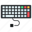 wired keyboard, keypad, input device, computer keyboard, computer accessory 