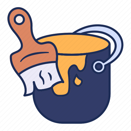 Paint, bucket, canvas, color icon - Download on Iconfinder