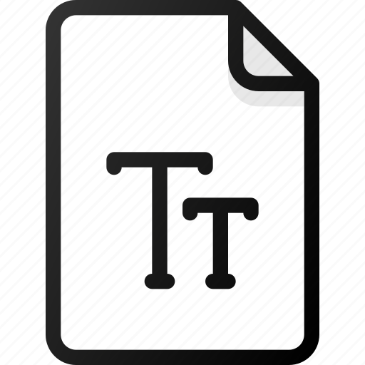 True, type, font, file icon - Download on Iconfinder