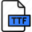 ttf, file, document, font 