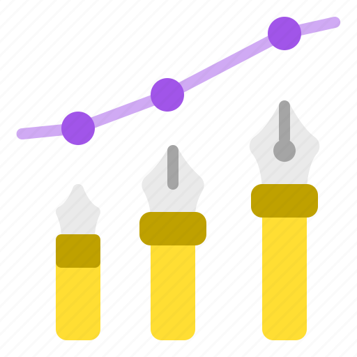 Chart, creative, graphic, pen, up icon - Download on Iconfinder