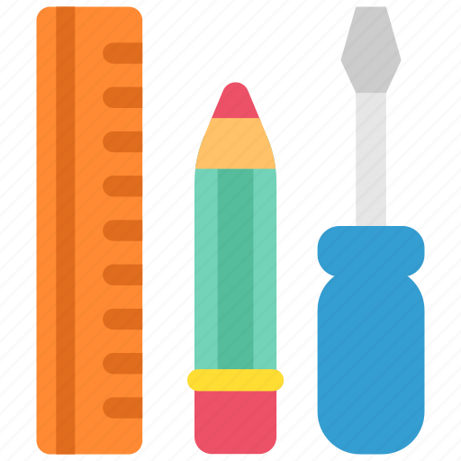 Design, designthinking, instruments, pen, screwdriver, thinking, tool icon - Download on Iconfinder