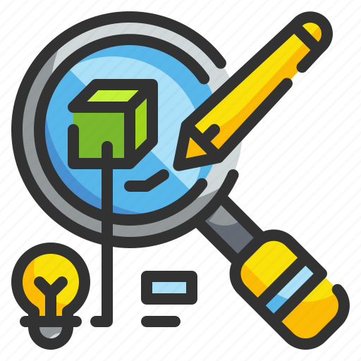 Design, discover, magnifying, pencil, searching icon - Download on Iconfinder