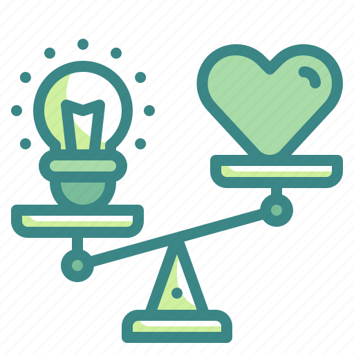 Balance, comparison, hearts, idea, seo icon - Download on Iconfinder