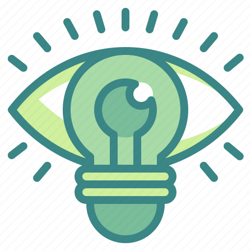 Bulb, creative, eye, idea, vision icon - Download on Iconfinder