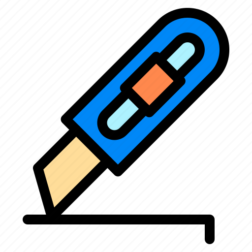 Knife, stationary, office, cutter icon - Download on Iconfinder