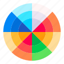 palette, painting, colors, wheel, color