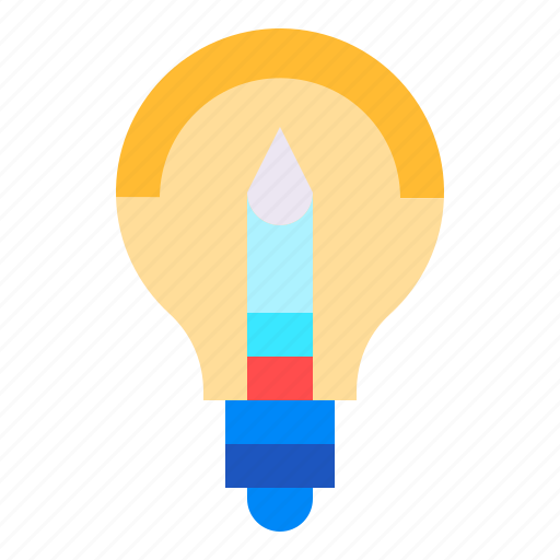 Bulb, creative, solution, pen, light, idea icon - Download on Iconfinder