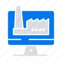 building, computer, factory, monitore