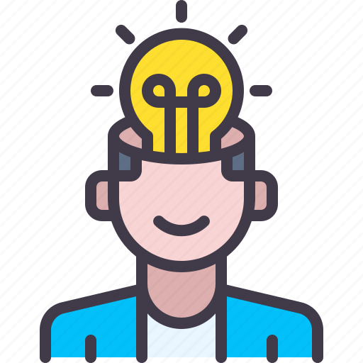 Light, thinking, creative, idea, avatar icon - Download on Iconfinder