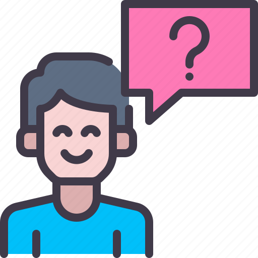 Ask, man, question, avatar, thinking icon - Download on Iconfinder
