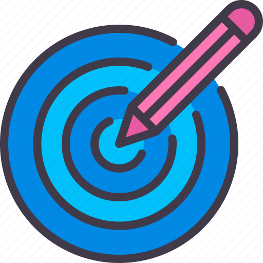 Goal, target, creative, seo, pencil icon - Download on Iconfinder