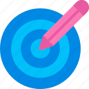 goal, creative, seo, pencil, target 