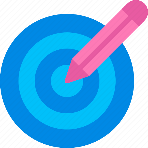 Goal, creative, seo, pencil, target icon - Download on Iconfinder