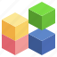cube, art, isometric 