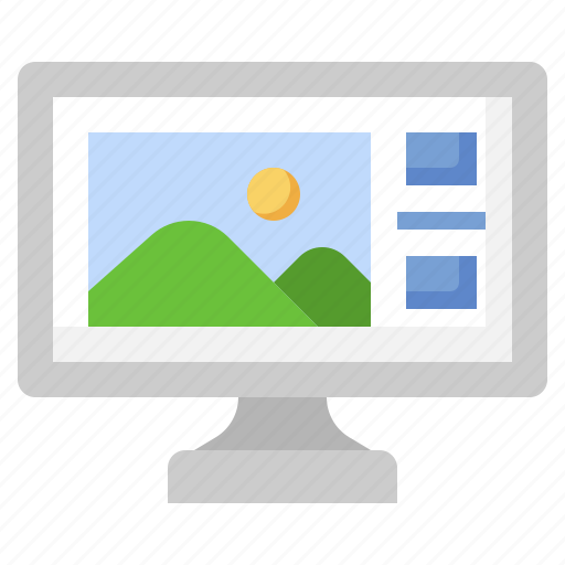 Computer, electronics, gallery, image, photography, landscape icon - Download on Iconfinder