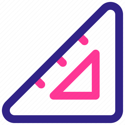 Design, drawing, measure, ruler, tool, triangle icon - Download on Iconfinder