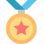 achievement, award, medal, prize, reward, success, winner 