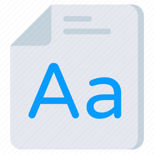 File format, filetype, file extension, document, font file icon - Download on Iconfinder