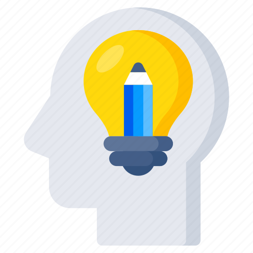 Creative writing, creative idea, writing idea, innovation, bright idea icon - Download on Iconfinder