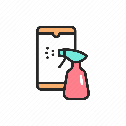 Phone, disinfection icon - Download on Iconfinder